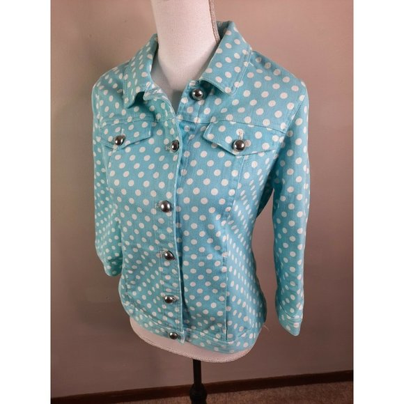 Christopher & Banks Petite Denim Blue Jacket PM - Picture 4 of 8